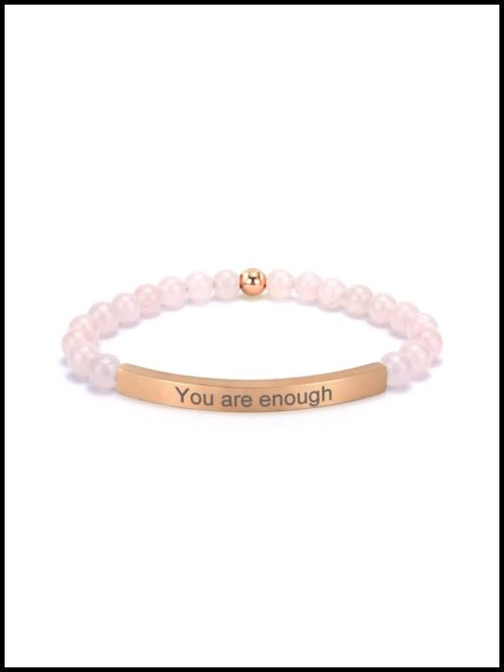 Rose Quartz Bracelet 18K Gold Plated